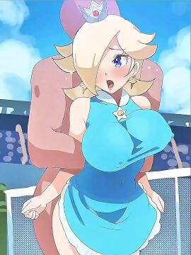 60fps ai_upscaled animated big_breasts boris_(noborhys) framerate_edit jiggling_breasts mario_(series) mario_tennis moaning_in_pleasure nipples_visible_through_clothing princess_rosalina rosalina sex_from_behind sound super_mario_galaxy tagme tennis_uniform upscaled video