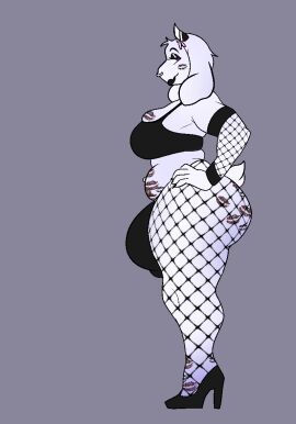 1futa alternate_version_available anthro armwear ass ass_bigger_than_head big_ass big_breasts big_butt black_lipstick bottom_heavy bottom_lip breasts bubble_ass bubble_butt bulge bulge_through_clothing clothing curvaceous curvy curvy_figure fishnet_armwear fishnets fupa furry futa_only futanari gayplantsex goat hand_on_hip heels huge_ass huge_breasts intersex legwear lipstick lipstick_mark lipstick_marks lipstick_on_ass lipstick_on_belly lipstick_on_breast lipstick_on_feet lower_lip mostly_nude narrowed_eyes navel_piercing nose_ring piercing purple_eyes side_view solo solo_futa tail thick_thighs toriel undertale voluptuous_futa wide_hips