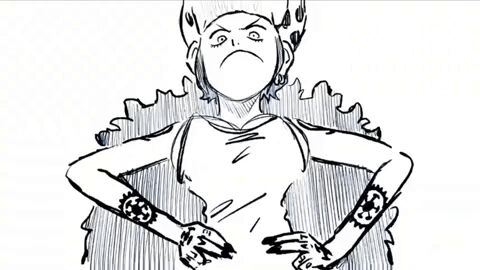 action_pose angry animated big_breasts bouncing_breasts breast_jiggle breast_tattoo breasts cleavage edit female female_only genderswap gif jiggle kiecaburn large_breasts looping_animation one_piece rule_63 special_attack sword tattoo tattoos trafalgar_law trafalgar_law_(female)