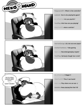 big_breasts breasts caricature comic comic_page comic_panel dark-skinned_female dark_skin female glasses himiwako huge_breasts inconvenient_breasts macromastia massive_breasts necklace nose_piercing nose_ring speech_bubble text