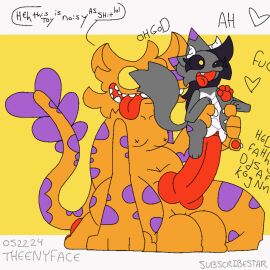 1:1 animal_genitalia animal_penis animated balls big_balls big_penis bodily_fluids canid canine canine_genitalia canine_penis canis clitoris dialogue duo female fucked_silly genital_fluids genitals knot loop male male/female mammal monster pawpads penetration penis pussy ridiculous_fit sex short_playtime size_difference text theenyface vaginal_fluids vaginal_penetration wolf