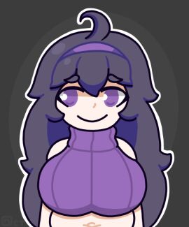 1girls animated areola areolae breasts clothing female female_only hex_maniac huge_breasts hypnosis inverted_nipples lifted_by_self long_hair mind_control nipple_bulge nipples nipples_visible_through_clothing octotron2000 pendulum plump pokemon purple_eyes purple_hair shiny_skin solo solo_female sweater