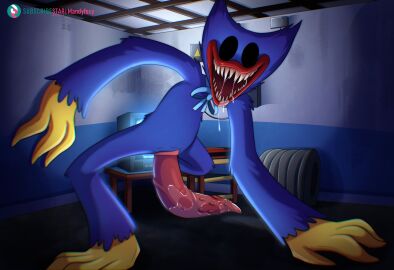 2024 4_fingers absurd_res animate_inanimate artist_name big_penis blue_body blue_fur bodily_fluids bow_ribbon creepy detailed_background digital_drawing_(artwork) digital_media_(artwork) drooling empty_eyes fingers fur furred_monster genitals hi_res huge_cock huggy_wuggy humanoid inside living_plushie living_toy male male_only mandyfoxy mob_entertainment mob_games monster nightmare_fuel nightmare_huggy_wuggy nude nude_humanoid nude_male open_mouth open_smile penis plushie poppy_playtime poppy_playtime_(chapter_3) saliva sharp_teeth smile solo subscribestar subscribestar_logo tapering_penis teeth watermark wuggy_(poppy_playtime)