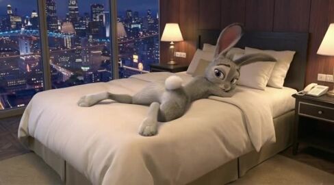 3d ai_generated animated anniversary ass bed bedroom bedroom_eyes bouncing_ass bubble_ass bubble_butt bunny bunny_ears bunny_girl bunny_tail butt_crack feet female female_only fur furry furry_female hotel_room inviting_to_sex judy_hopps laying_down laying_on_bed laying_on_stomach legs no_bra no_panties no_underwear nude nude_female rabbit tagme video zootopia zootopia_2