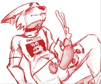 :) balls blush bottomless canine cock crying cum cumming cumshot ears_back ears_down ejaculate ejaculating erection five_nights_at_freddy's fnaf legs_apart looking_up male mammal masturbation meme_attire original_character penis pubic_tuft red_lineart red_lines sheath sitting sketch small_balls smile snot snot_trail solo t-shirt vimneib white_background