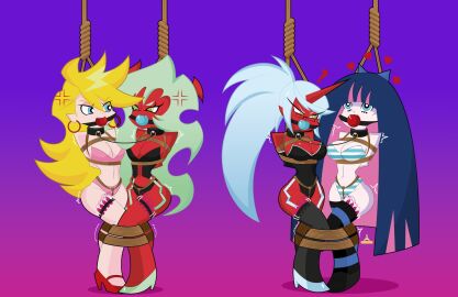 4girls angel angry angry_eyes angry_face angry_look angry_mark angry_vein arms_behind_back arms_bound arms_tied arms_tied_behind_back ass ball_gag bdsm bdsm_collar bdsm_gear bdsm_harness bdsm_outfit big_ass big_breasts bikini bikini_bottom bikini_top black_bikini black_bra black_legwear black_leotard black_panties black_topwear blonde blonde_female blonde_hair blue_ball_gag blue_hair bondage bondage_gear bondage_outfit bound bound_arms bound_legs bound_together bound_wrists box_tie bra breasts captured captured_heroine captured_superheroine captured_villainess collar collared crotch_rope defeated defeated_heroine defeated_villainess defiant demon demon_girl demon_horns ear_ring egg_vibrator enjoying eyelashes female female_only femsub frown gag gagged gagged_female garter_belt garter_straps green_hair heart heart-shaped_pupils heart_eyes hearts heroine hi_res high_heel_boots high_heels high_resolution highres horn horns horny horny_female kidnapped knee_boots kneesocks_daemon leash leash_and_collar leashed leashed_collar leggings leotard lingerie long_eyelashes looking_at_another loving_it medium_breasts multiple_females multiple_girls orgasm panty_&_stocking_with_garterbelt panty_anarchy pink_bikini pink_bra pink_hair pink_panties pink_topwear pleasure_face pleasured ponytail purple_hair pussy question_mark red_ball_gag resisting rope rope_between_pussy rope_bondage rope_harness scanty_daemon sex_toy sex_toy_in_pussy sister sisters stocking stocking_anarchy stockings stockings_thigh_highs striped striped_bikini striped_bra striped_legwear striped_panties striped_thighhighs striped_topwear swarm108 tagme thick_thighs thigh_highs thighhighs thighs tied tied_hair tied_together tied_up trembling twins underwear underwear_only vibrating vibrator vibrator_in_pussy vibrator_strapped_to_leg vibrator_taped_to_leg vibrator_tied_to_leg vibrator_under_clothes vibrator_under_panties villainess wide_hips yellow_hair