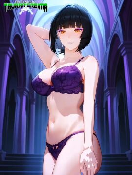 ai_assisted ai_generated animated anime_style ass black_hair blush bra breasts breasts_out eyebrows_visible_through_hair fair-skinned_female female high_quality high_resolution highres light-skinned_female logo long_hair longer_than_30_seconds looking_at_viewer looking_back looking_back_at_viewer mature_female mature_woman mayethikayian_(species)_(the_legendary_tauran'creima) music naked naked_female nipples no_voice_acting orange_eyes original original_character painted_nails palace pale-skinned_female panties sacredcourage seductive seductive_look seductive_smile self_upload serenity_addlebeen_(the_legendary_tauran'creima) sexy sexy_pose shadowrealmarts shaking_ass short_hair shorter_than_one_minute smiling_at_viewer solo_female stable_diffusion tagme the_legendary_tauran'creima twerking underwear video voluptuous_female