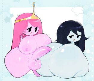 1futa 1girls adorable adventure_time areolae ass balls big_penis black_hair bottom_heavy breasts cartoon_network chibi chibi_style cleavage cute duo erect_penis erection erotic_chibi female futa_on_female futanari grey_skin hips huge_ass hyper hyper_ass hyper_breasts intersex large_ass large_balls large_breasts large_penis large_testicles marceline mu111777 nipples nude nude_female penis pink_hair pink_skin precum precum_bubble princess_bubblegum shortstack smooth_balls smooth_penis testicles thick_thighs thighs tiara wide_hips yuri