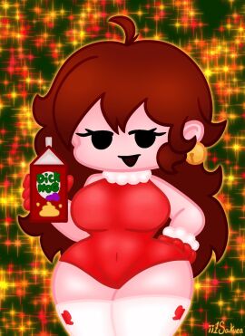 auburn_hair christmas friday_night_funkin girlfriend_(friday_night_funkin) ii1sakura tagme