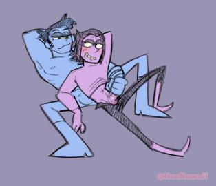 2boys cartoon_network gay laserblast male male/male male_only ok_k.o.!_let's_be_heroes professor_venomous selfcest skinny