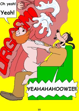 anthro anthro_only black_hair black_nose bodily_fluids bottomwear breasts canid cervix closed_eyes clothed clothed_male clothing comic comic_page cum cum_in_pussy cum_in_uterus cum_inside debbie_dune dialogue disney duo english_text female furniture genital_fluids genitals gloves goof_troop goofy_(disney) hair handwear incest incest_(lore) kthanid_(artist) male male/female mammal nude nude_female orange_hair orgasm page_10 page_number pants penetration penile penile_penetration penis penis_in_pussy pussy shirt sofa text tongue tongue_out topwear uterus vaginal_penetration