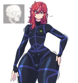 allenhara big_thighs blue_lock femboy hyoma_chigiri male red_hair