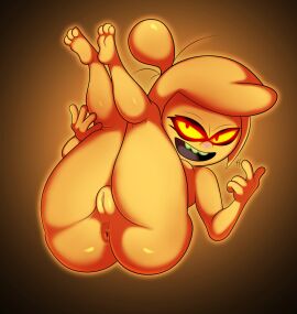 1girls anus asian_female ass barefoot big_ass big_butt completely_nude disney disney_channel eye_markings feet female female_only finger_wag ghost ghost_girl glowing glowing_body glowing_eyes legs_together legs_up molly_mcgee naked naked_female nude nude_female oddrich orange_body pinup pussy solo tagme thai thai_female the_ghost_and_molly_mcgee toes vagina