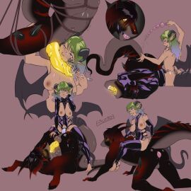 1:1 2018 anal anal_beads anal_plug anal_sex animal_humanoid anthro ass autofellatio autofellatio_while_penetrated ball_gag balls bodily_fluids bondage bound breasts buttplug clothing cum cum_in_mouth cum_in_own_mouth cum_in_self cum_inside digital_media_(artwork) dildo dominant dominant_female dragon dragon_humanoid duo edging erection erunroe eyewear feet female female_penetrating gag gagged genital_fluids genitals glasses green_hair hair hi_res horn humanoid humanoid_feet latex latex_clothing latex_legwear latex_stockings legwear male male/female male_penetrated masturbating_while_penetrated masturbation mythological_creature mythological_scalie mythology nude object_in_ass oral oral_masturbation pegging penetration penile penile_masturbation penis piledriver_position plantigrade plug_(sex_toy) restraints scalie sex sex_toy sex_toy_in_ass sex_toy_insertion sex_toy_penetration simple_background sitting_on_another smile stirrup_legwear stirrup_stockings stockings strap-on strapon strapon_in_ass submissive submissive_male suspension tail toying_partner urethral urethral_sound wings