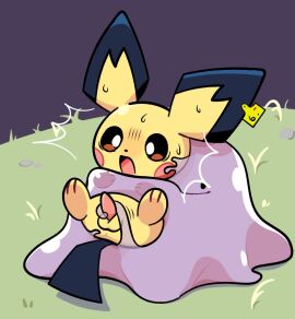 ambiguous_gender anus balls blush ditto_(pokemon) duo ear_piercing ear_tag erection femboy feral gay gay_anal gay_male gay_sex generation_1_pokemon generation_2_pokemon genitals homosexual homosexual_male homosexual_sex male male/ambiguous male/male male_penetrated male_penetrating male_penetrating_male nintendo penile penis pichu piercing plumflavor pokemon pokemon_(species) questionable_consent red_penis restrained scared sex solo_male tail tentacle tentacle_sex yaoi