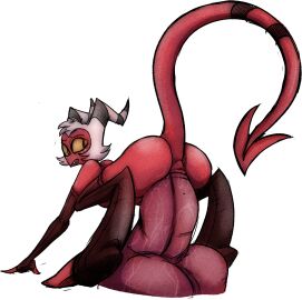 2025 all_fours ambiguous_species anal anal_sex ass balls big_ass big_butt black_clothing black_eyes black_gloves black_handwear black_horn black_legwear clothing darkleyx demon digitigrade disembodied_penis duo erection fingerless_gloves furry gay genitals gloves handwear helluva_boss hi_res horn humanoid humanoid_focus humanoid_on_humanoid humanoid_penetrated humanoid_penetrating humanoid_penetrating_humanoid imp legwear long_tail looking_back looking_down male male/male male_focus male_on_bottom male_on_top male_penetrated male_penetrating male_penetrating_male moxxie_(helluva_boss) on_bottom on_top open_mouth penetration penis pink_balls pink_penis red_body red_skin sex sharp_teeth simple_background solo_focus spade_tail submissive_male tail teeth toeless_legwear white_background white_horn yaoi yellow_sclera