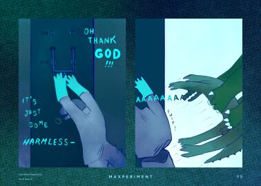 2025 4_arms anthro balls claws clothing coat crocodile crocodilian dr_crocovile_(sharkinthepark) duo english_text finger_claws genitals gloves grabbed handwear hi_res lever male max_(maxmulticroc) multi_arm multi_limb penis relieved reptile scalie screaming sharkinthepark tail text topwear