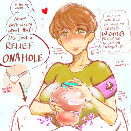 1girls blush caucasian_female colored english_text female insertion knpf male now_you're_thinking_with_portals penetrating_pov penetration penis portal portal_fleshlight pov prolapse prolapsed_cervix prolapsed_pussy pussy sweating talking_to_viewer text thinking_with_portals womb womb_penetration