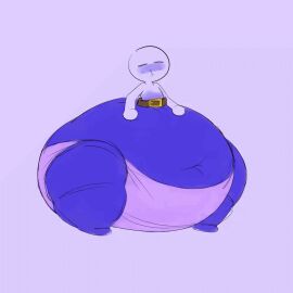 animated belt_pop belt_snapping big_breasts blueberry_inflation blushing body_inflation bottom_heavy bottom_heavy_inflation breasts chewing_gum full_body_inflation huge_breasts inflation male male_with_breasts monobutt moobs skin_turning_blue tagme thick_thighs wide_hips woompwoop