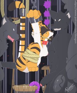 2d_animation anal anal_beads anal_sex animated anthro arms_tied ass balls balls_deep belly big_ass big_balls big_belly big_butt big_penis bodily_fluids bondage bound breasts bucket canid canine canis chained chains choker clenched_teeth container cuff_(restraint) cum cum_drip cum_in_bucket cum_in_container cum_in_pussy cum_inside deep_penetration defeat_sex defeated dengon dildo dreamworks dripping eye_mask faceless_character faceless_male felid female forced_anal foreskin frame_by_frame furniture furry gag genital_fluids genitals group handcuffs huge_balls humanoid_genitalia humanoid_penis jewelry kung_fu_panda leaking_cum legs_tied long_dildo long_tail loop lube lube_drip lube_in_ass lube_on_penis male male/female mammal master_tigress messy metal_cuffs necklace nipples pantherine penetration penis prison_cell pussy restraints rope rope_bondage saliva saliva_string sex sex_toy stomach_bulge stripes table tail teeth thick_thighs tiger tongue tongue_out uncircumcised vaginal_fluids wolf