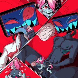 crackship crying cum cum_in_mouth extreme_size_difference fear floyd_(trolls) gay gay_sex hazbin_hotel hypnosis interspecies male mind_break mind_broken mind_control mindbreak non-human non_con non_consensual pigeguts pink_hair power_imbalance size_difference soft_vore terrified trolls trolls_band_together tv tv_face tv_head villian vox_(hazbin_hotel) yaoi