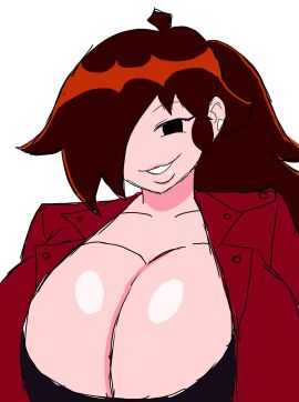 1female 1girls auburn_hair female female_only friday_night_funkin girlfriend_(friday_night_funkin) momiji_(artist) solo solo_female tagme trepidation_gf_(friday_night_funkin)