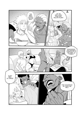 2boys 2girls ass asymmetrical_bangs blunt_bangs bra cash comic cornrows dark-skinned_female dark-skinned_male dark_skin dialogue dollar_bills dubious_consent english_text female gauntlets goatee implied_yaoi kudos707 light-skinned_female light-skinned_male light_skin long_hair mabui male molestation money monochrome moustache multiple_boys multiple_females multiple_girls multiple_males muscular muscular_male namikaze_minato naruto naruto_(series) naruto_shippuden nipple_pasties nude nude_male oc original_character panties partially_clothed partially_clothed_female pasties raikage showering showering_together sitting sitting_on_lap sitting_on_person speech_bubble strip_club strip_dance stripper stripper_pole suggestive tease teasing toned toned_male topless topless_female underwear v-shaped_eyebrows very_long_hair