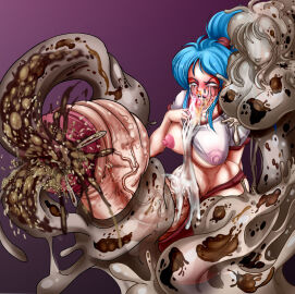 balls blush botan crazed_expression cum futanari gaping_urethra gigantic_penis huge_cock huge_penis huge_testicles intersex living_cum mamimi mamimi_(artist) messy_makeup penis scat shit smegma smegma_in_urethra tagme testicles veiny_penis what yu_yu_hakusho