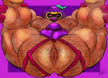 1boy anus brawl_stars cordelius_(brawl_stars) female gas_mask gloves male orcami_(artist) pussy solo tagme