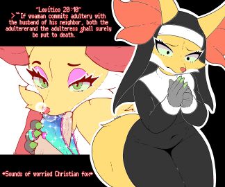 6:5 absurd_res anthro big_breasts bodily_fluids bottomwear bow_panties bow_underwear breasts bubble canid canine clothed clothing cum cum_bubble cum_fetish cum_from_nose cum_in_clothing cum_in_mouth cum_in_nose cum_in_underwear cum_inside cum_through_clothing cum_through_underwear delphox dialogue digital_media_(artwork) duo ejaculation english_text erection eyelashes eyeshadow fellatio female female_penetrated fox fur generation_6_pokemon genital_fluids genitals hair hand_in_panties hand_in_underwear hand_on_underwear hi_res humanoid infidelity inner_ear_fluff looking_at_viewer makeup male male/female male_penetrating male_penetrating_female mammal masturbation messy nintendo not_furry nun nun_habit nun_outfit oral oral_penetration pantie_blow_job pantie_hand_job panties penetration penile penis pokemon pokemon_(species) praying religious_clothing seductive sex sharalythesheep simple_background smile tail text topwear tuft underwear underwear_only wet wet_clothing wet_panties wet_underwear worried worried_face worried_look yellow_body yellow_fur