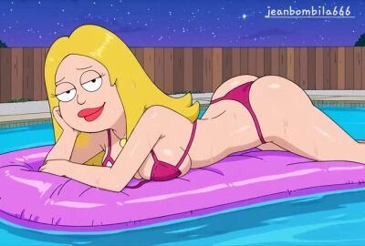 ai_generated american_dad ass ass_focus blonde_hair breasts female francine_smith hot_spring jeanbombila666 milf tagme video