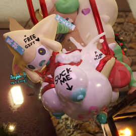 2025 3d absurd_res anthro anthro_penetrating anthro_penetrating_humanoid bodily_fluids body_writing christmas christmas_tree cum cum_inside digital_media_(artwork) duo excessive_cum excessive_genital_fluids femboy futa/male futa_penetrated futanari generation_3_pokemon generation_5_pokemon genital_fluids hi_res holidays humanoid humanoid_on_anthro humanoid_penetrated inflation intersex jirachi lactating legendary_pokemon male male_penetrating male_penetrating_futa milkyeightysix nintendo penetration plant pokemon pokemon_(species) sex tree whimsicott