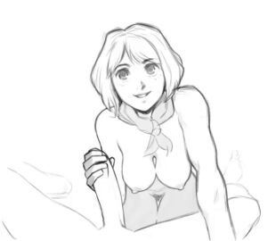 1boy 1girls animated ashley_graham ashley_graham_(ella_freya) breasts effyneprin female handjob male monochrome nipples nude pubic_hair resident_evil resident_evil_4 sineprin