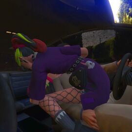 anal anal_sex blue_body blue_hair female fortnite fortnite:_battle_royale green_eyes green_hair helsie_(fortnite) lesbian_sex neon_(valorant) oral oral_sex sex valorant yuri