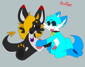 2boys anthro anthro_on_anthro anthro_only critters_(poppy_playtime) furry_only kkfade male male/male no_humans opstah opstah_(characters) poppy_playtime poppy_playtime_(chapter_3) purinpuppy sex smiling_critters tagme