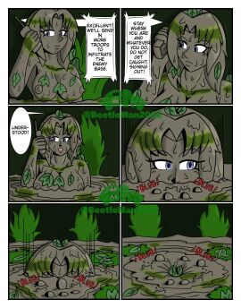beetleman2022 breasts completely_covered_in_mud covered_in_mud dirty dirty_girl female female_only mud mud_pit muddy oc original original_character quicksand tagme