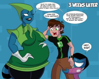 1boy 2girls after_sex alien alien_girl ameizing_lewds ben_10 ben_10_omniverse ben_tennyson female human implied_marriage kineceleran male mature_female milf multiple_females multiple_girls pregnant pregnant_belly pregnant_female pregnant_milf rapid_pregnancy t8-m wholesome