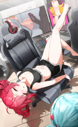 blacked blacked_clothing feet hatsune_miku kasane_teto vocaloid