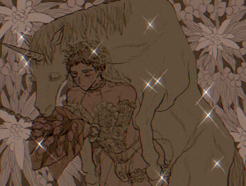 1boy a3dyqtlpqjcuqvs anal bestiality bestiality_marriage bouquet bridal_lingerie bride brown_background brown_hair bulge closed_eyes commentary_request cowboy_shot crossdressing floral_background holding holding_bouquet lingerie male male_focus married_to_feral muted_color original sex short_hair solo sparkle underwear unicorn veil very_short_hair what yaoi zoophilia