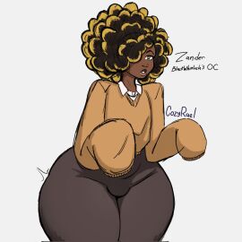 1boy 1femboy afro ass beauty_mark borrowed_character bottom_heavy bottom_heavy_femboy bulge cozy_rael dark-skinned_femboy dark-skinned_male dark_male_only dark_skin fanart femboy femboy_only girly hair_covering_eye hair_over_one_eye male male_only mole mole_under_mouth no_background nose_piercing nose_ring oc original original_character oversized_clothes piercing solo solo_male thick_ass thick_thighs thighs trap zander_(blackwhiplash) zander_addams