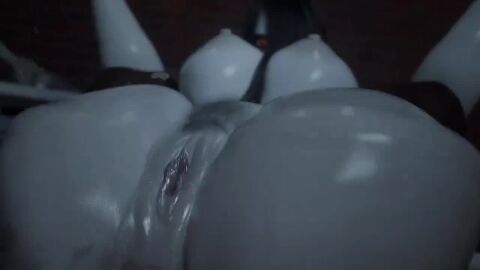 1boy 1girls 3d alternate_body_type anal anal_sex animated audible_ejaculation black_hair bouncing_breasts breasts continue_after_cum cum cum_in_ass cum_inside dark-skinned_male dickgirl female from_behind fucked_silly hair_over_one_eye hand_around_neck huge_ass huge_breasts jiggle jiggling_ass large_ass large_breasts long_hair longer_than_30_seconds male masked_male nipples no_sound nude nude_female nude_male penis rough_sex saberwolf8 short_video shorter_than_one_minute spread_legs stomach_bulge tagme tdontran the_ring video yamamura_sadako