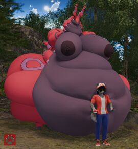 anthro ass belly big_ass big_belly big_breasts big_butt breasts canid canine canis duo extreme_size_difference female fox generation_5_pokemon hi_res huge_ass huge_belly huge_breasts huge_butt huge_hips huge_thighs humanoid hyper hyper_ass hyper_belly hyper_breasts hyper_butt looming looming_over male male/female mammal morbidly_obese nintendo obese overweight pokemon pokemon_(species) scolipede size_difference thick_thighs vep125 weight_difference wide_hips wolf