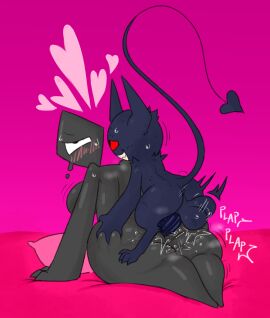 1_eye 2023 2_horns 4_fingers 4_toes anal anal_juice_on_butt anal_juice_on_penis anal_sex anthro anthro_penetrating anthro_penetrating_humanoid anus ass ass_grab backsack balls ballsack bed big_ass big_balls big_butt big_penis black_body black_eyes black_skin blue_balls blue_body blue_fur blue_horn blue_penis blue_perineum blush blush_lines bodily_fluids body_part_in_ass bouncing_breasts breasts breath bubble_ass bubble_butt butt_grab clothing demon duo erection eye_roll feet female female_humanoid female_penetrated fingers floating_head from_behind_position fucked_silly fur furniture genitals glistening glistening_arms glistening_back glistening_breasts glistening_butt glistening_genitalia glistening_legs glistening_penis glistening_thighs grin hand_on_another's_butt hand_on_ass hand_on_butt heart_symbol hi_res horn huge_ass huge_butt huge_thighs humanoid humanoid_genitalia humanoid_on_anthro humanoid_penetrated humanoid_penis imp interspecies krylon_(nylonheretic) larger_female larger_humanoid larger_penetrated long_tail looking_pleasured lying male male/female male_humanoid male_penetrating male_penetrating_female musk musk_clouds narrowed_eyes nilonhole nylonheretic on_bed on_front onomatopoeia penetration penile penile_penetration penis penis_in_ass perching_position perineum pillow pink_blush pink_heart plap prisma_(fr0gv0re) red_sclera sex shape_head size_difference smaller_male smile sound_effects spade_tail sweat tail teeth text thick_thighs toes white_text