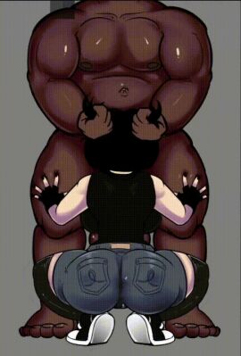 1boy 1girls 2025 2d 2d_animation 2d_gif animated asian asian_female ass black_nails blacked bubble_ass bubble_butt clothed_female_nude_male clothed_sex dark-skinned_male dark_skin fellatio female femsub glasses hair_grab hair_pull interracial kivi_raskolnik kneeling light-skinned_female light_skin male maledom muscular muscular_male nude nude_male on oral original original_character plunger_position self_insert sex short_shorts tagme valch valch_(kivi_raskolnik)