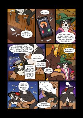 absurd_res anal anal_sex anthro balls bernese_mountain_dog bite biting_another bodily_fluids body_hair bovid canid canine canis caprine chest_hair clothing comic costume cum cum_in_ass cum_inside cumshot dialogue_box domestic_dog ejaculation foreskin genital_fluids genitals goat halloween halloween_costume halloween_decoration halloween_party hands-free hat hat_only headgear headgear_only headwear headwear_only hi_res holidays howl humanoid_genitalia humanoid_penis jack-o'-lantern jesse_bern_(thekbear) kangaroo logan_bern_(thekbear) macropod male male/male mammal marsupial molosser moon mostly_nude mountain_dog mythological_canine mythological_creature mythology nipples oliver_k._irwin_(thekbear) oswald_eastwood_(thekbear) penetration penis phone_call phone_screen sex shoulder_bite size_difference speech_bubble spontaneous_ejaculation stealth_sex stepfather_(lore) stepfather_and_stepchild_(lore) stepfather_and_stepson_(lore) stepparent_(lore) stepparent_and_stepchild_(lore) stepparent_and_stepson_(lore) stepson_(lore) swiss_mountain_dog thekinkybear werecanid werecanine werecreature werewolf witch_costume witch_hat