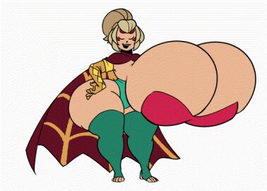 animated big_breasts brawl_stars breasts charlie_(brawl_stars) elpiromanias fat_ass female gif happy huge_breasts spider swinging_breasts web wide_hips