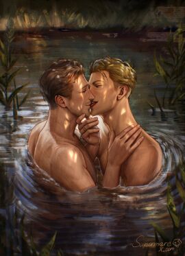 gay male_only no_visible_genitalia supermare swimming