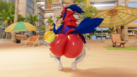 3d 3d_(artwork) big_ass bubble_butt female furry huge_ass hyper_ass notsafeforgek pokemon tagme thick_thighs wide_hips wobbling_ass zamazenta