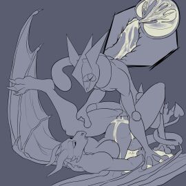 absurd_res amphibian anthro bodily_fluids breasts davyrawr dragon duo female generation_6_pokemon genital_fluids genitals greninja hi_res internal male male/female mythological_creature mythological_scalie mythology nintendo nude peeing peeing_inside peeing_inside_pussy penetration penis pokemon pokemon_(species) pussy rose_(potatotime) scalie tail urine urine_on_ground urine_pool vaginal_penetration watersports wings