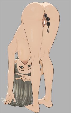 alternate_version_available anal_beads anus ass breasts cat_with_pen_tablet female huge_breasts human nude sagging_breasts v